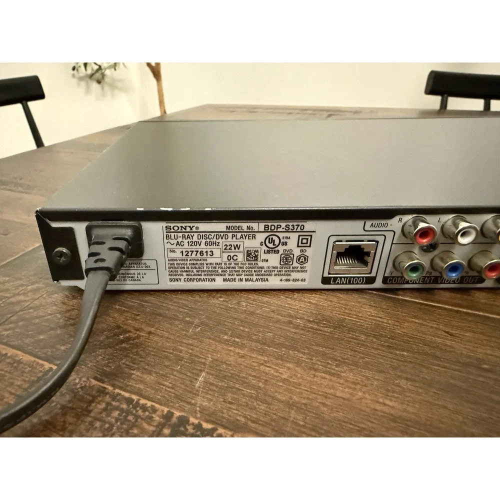 Sony BDP-S370 Blu-ray Disc Player Full HD 1080p HDMI USB Streaming No Remote